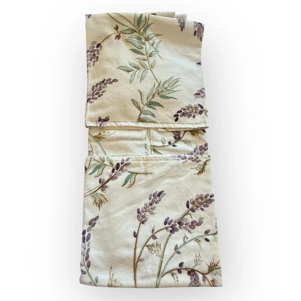 Set 3 Pottery Barn Floral Organic Towel SET Hand,‎ Bath & Washcloth